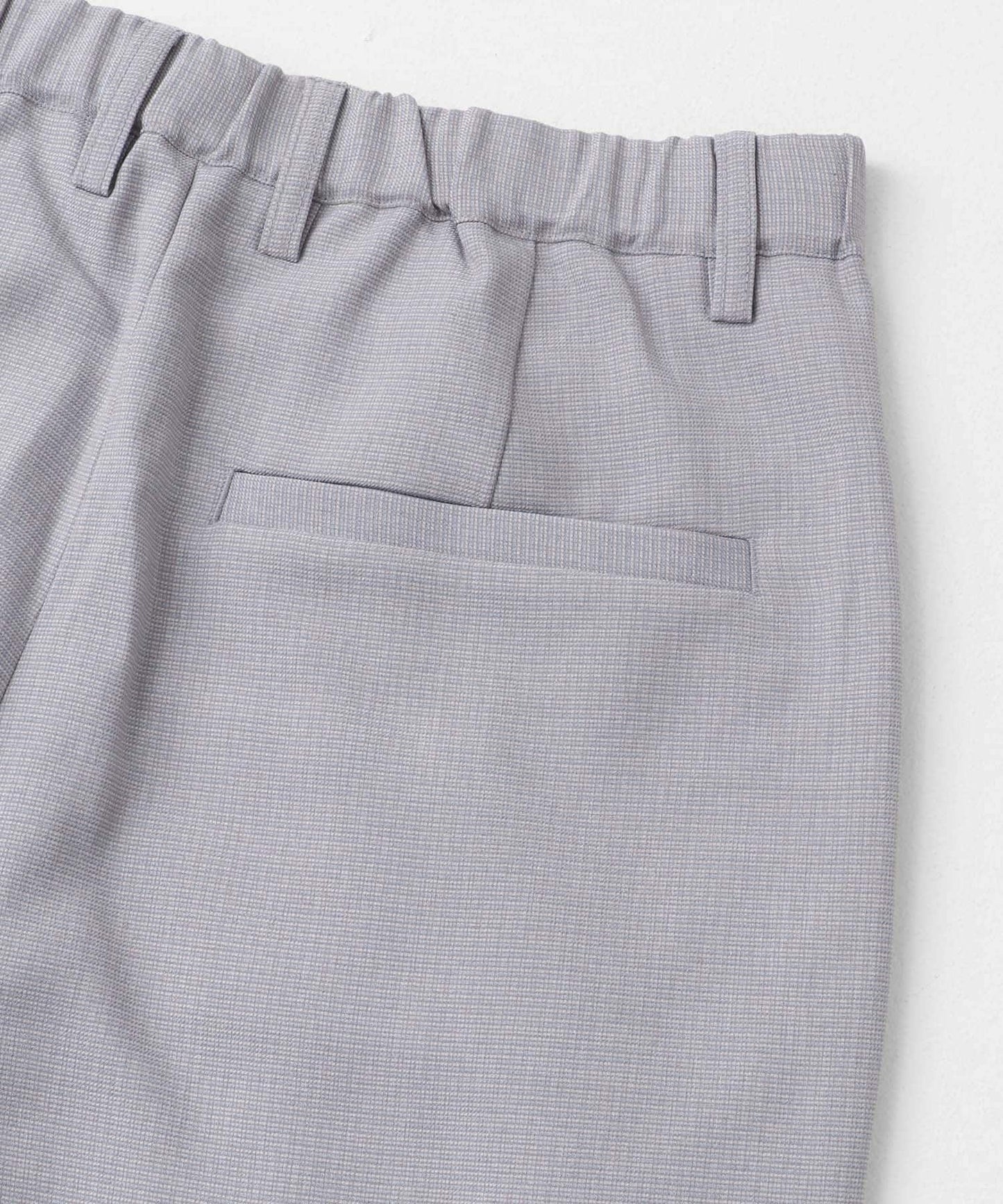 微格紋雙褶寬鬆西裝褲