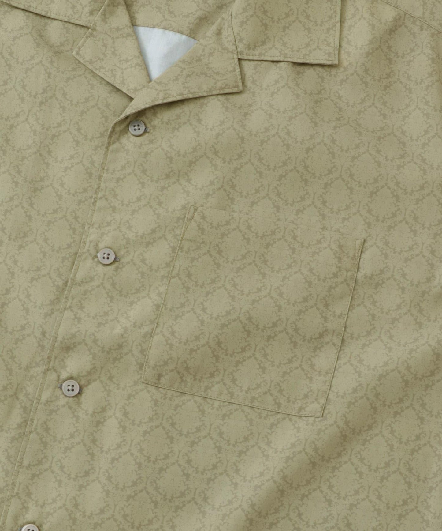 提花開領短袖襯衫