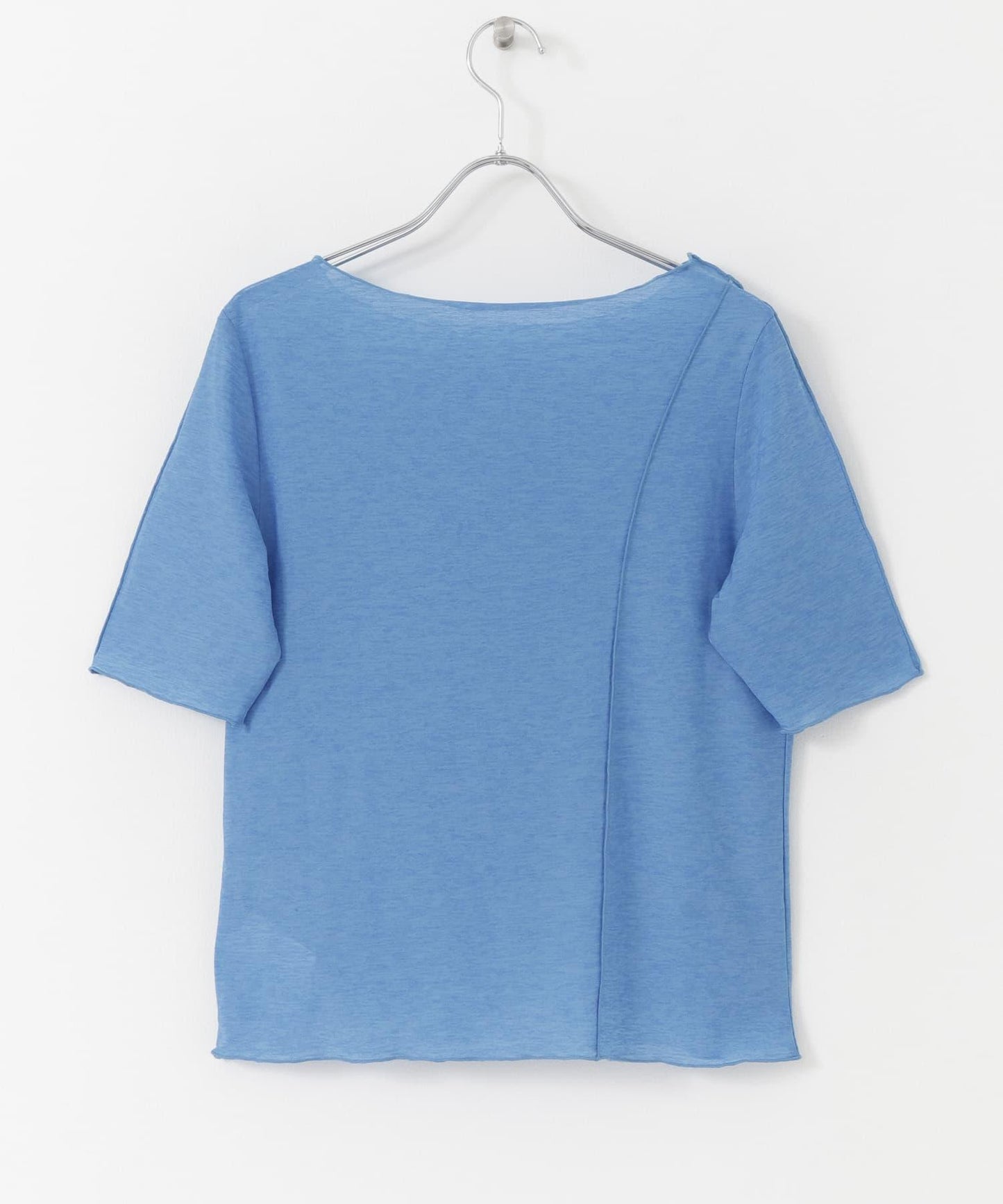 透膚彩色荷葉邊上衣