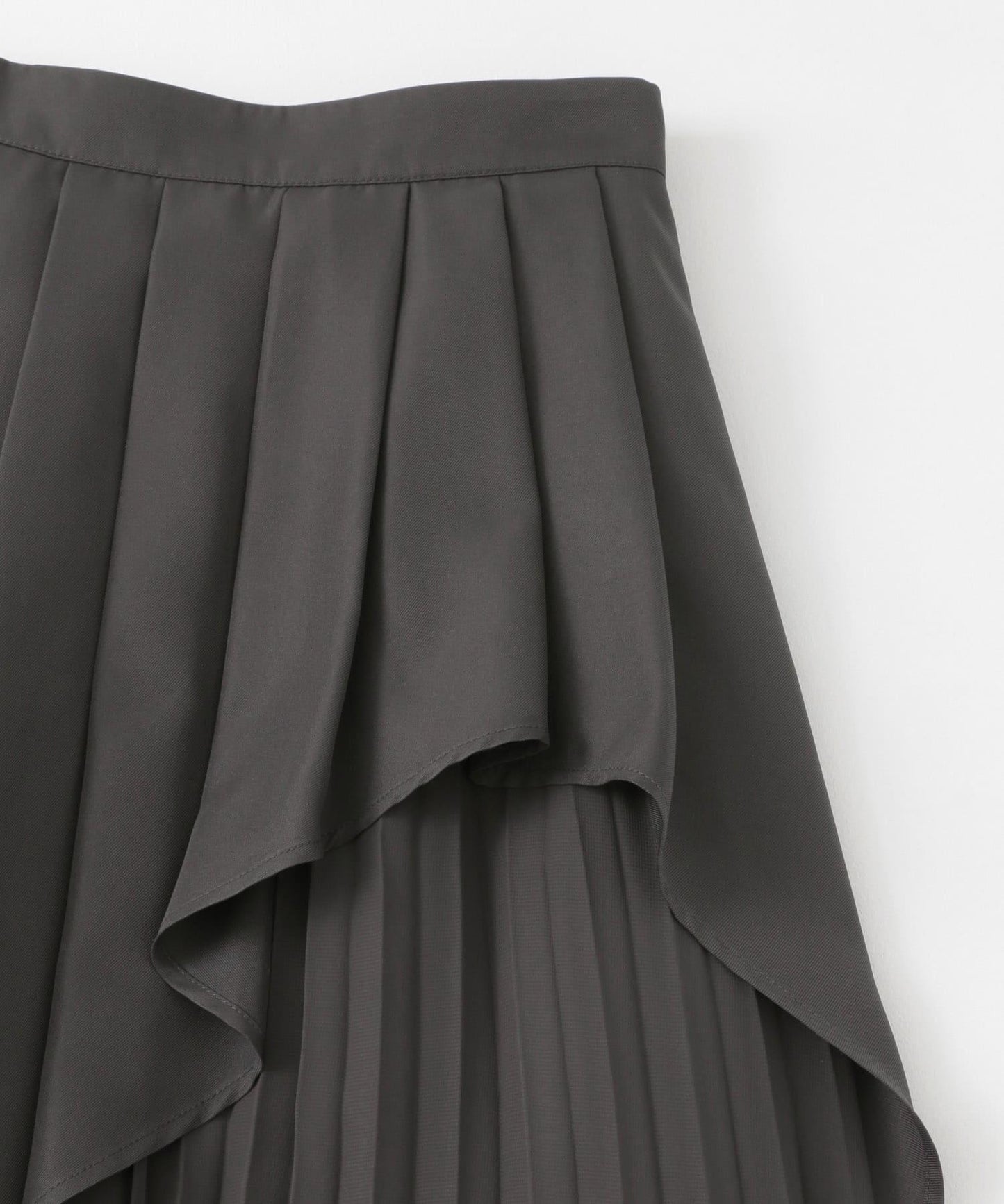 透視褶皺層疊半身裙