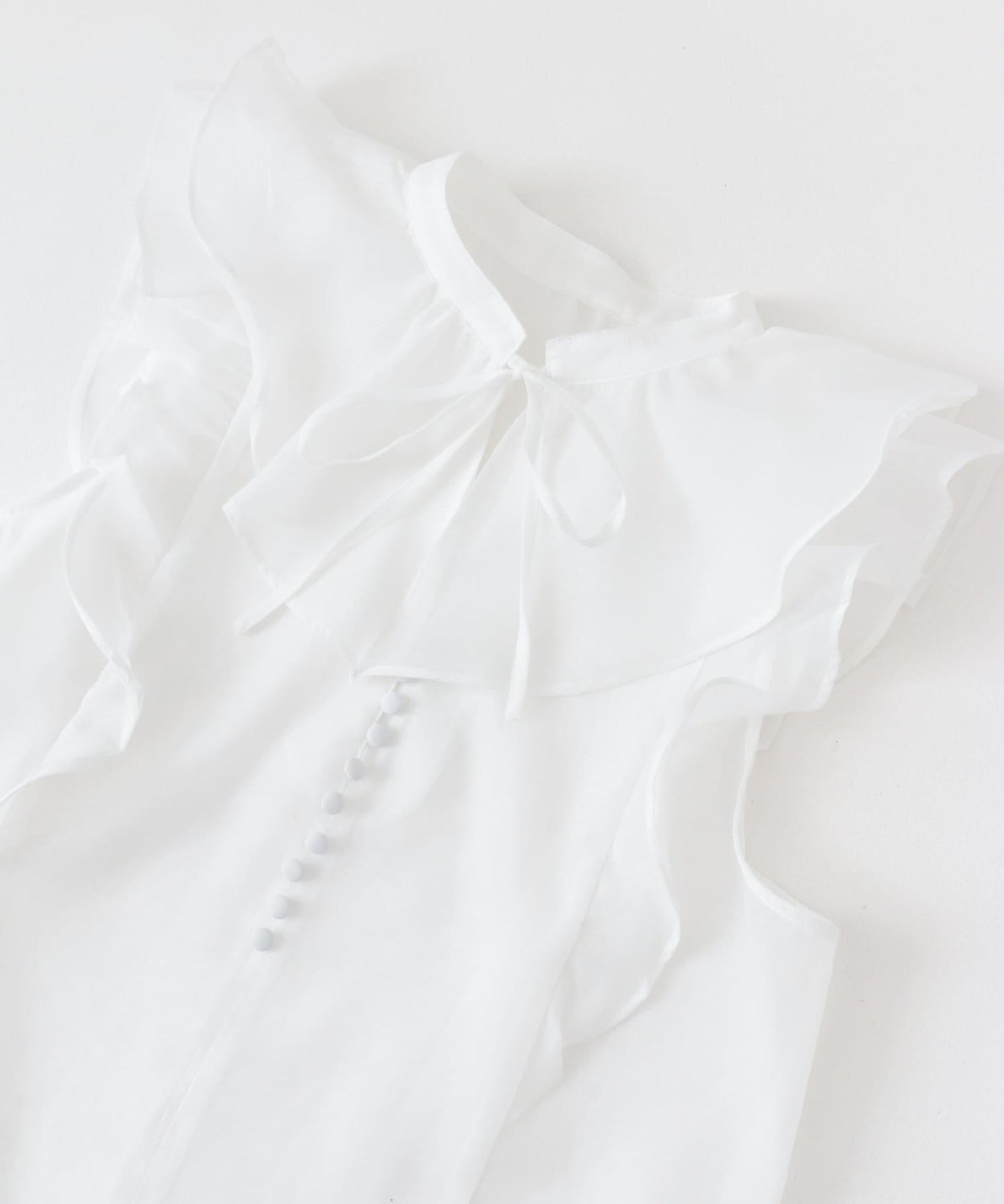 薄紗荷葉邊襯衫