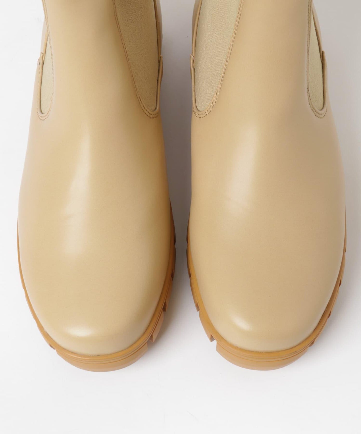 拼接設計厚底靴