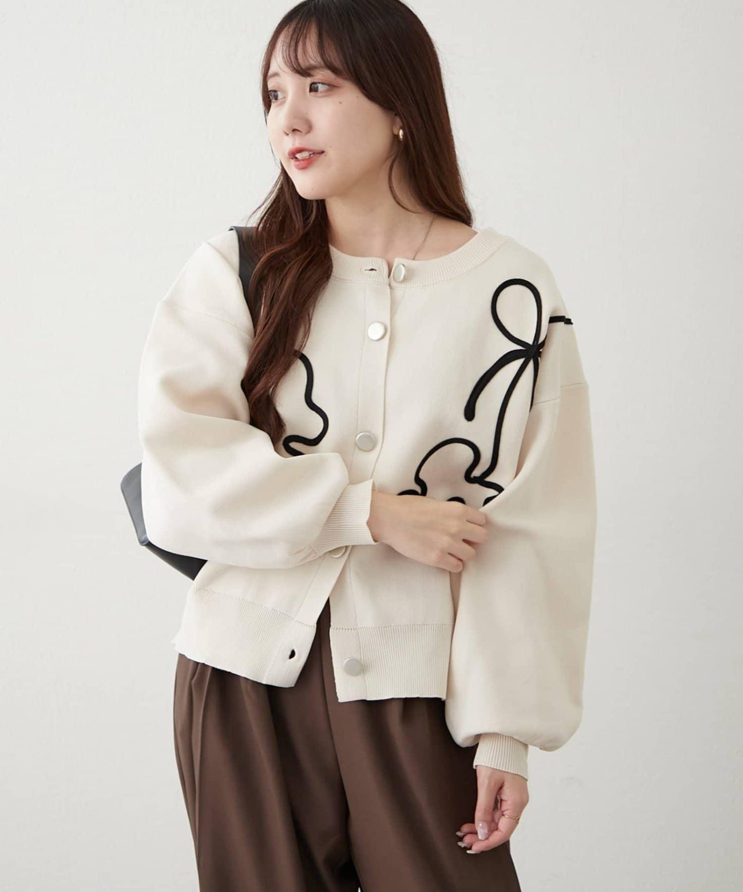 【前後兩穿】繩繡花開衫