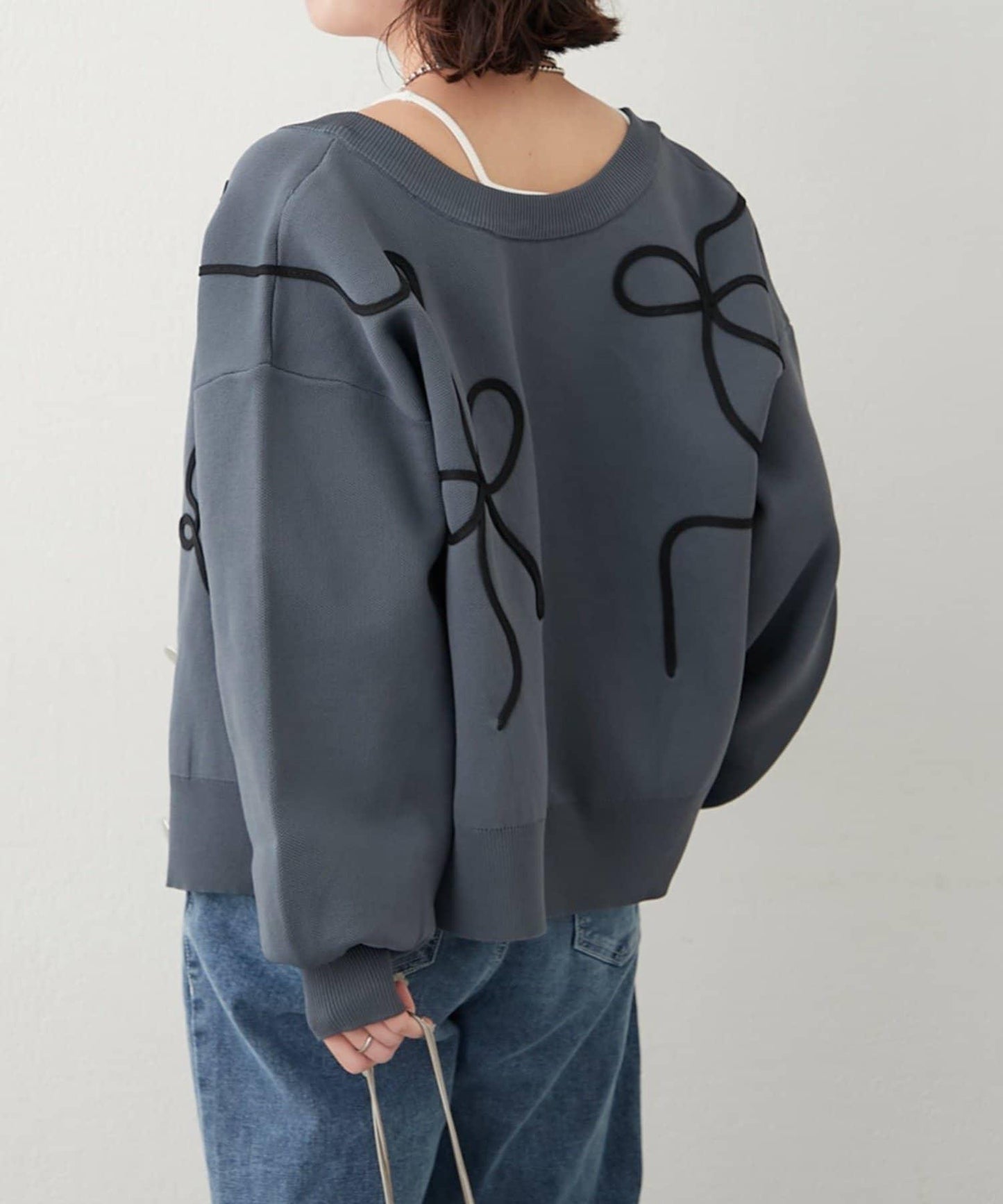 【前後兩穿】繩繡花開衫