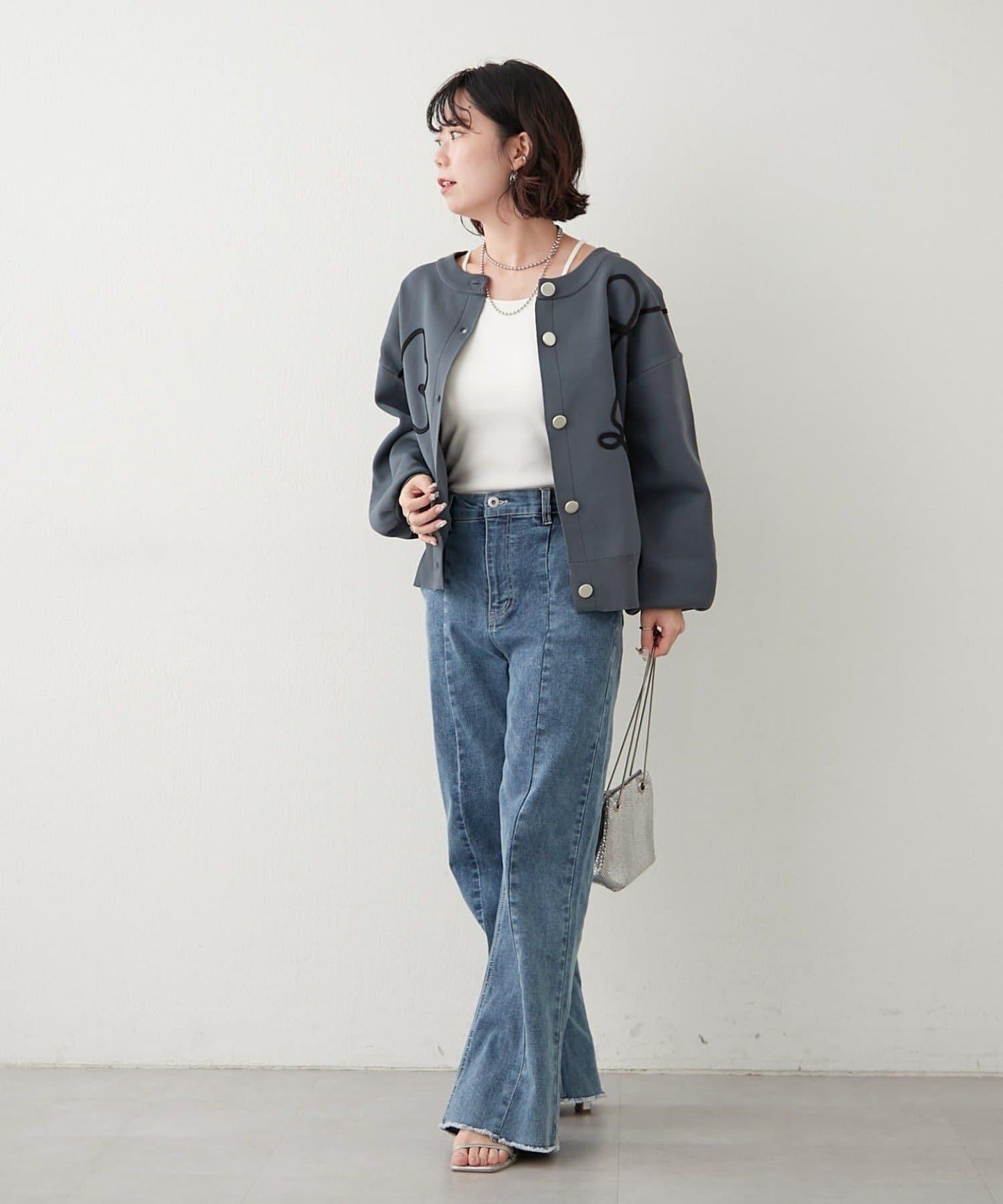 【前後兩穿】繩繡花開衫