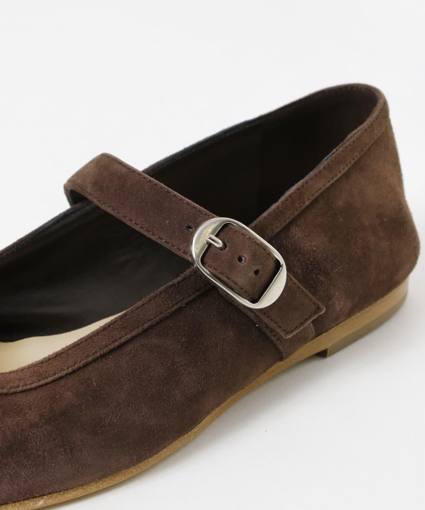 LE MONDE BERYL 麂皮瑪麗珍芭蕾舞鞋