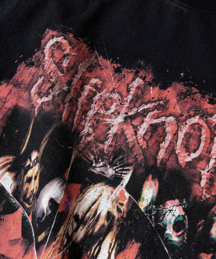 【限定】復古風 Slipknot 背面印花長袖T恤