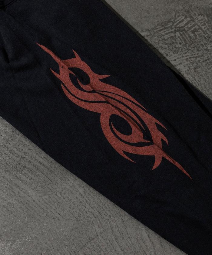 【限定】復古風 Slipknot 背面印花長袖T恤