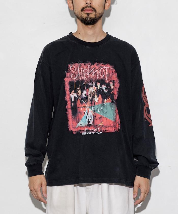 【限定】復古風 Slipknot 背面印花長袖T恤