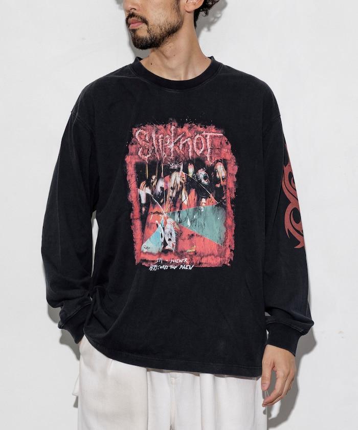 【限定】復古風 Slipknot 背面印花長袖T恤