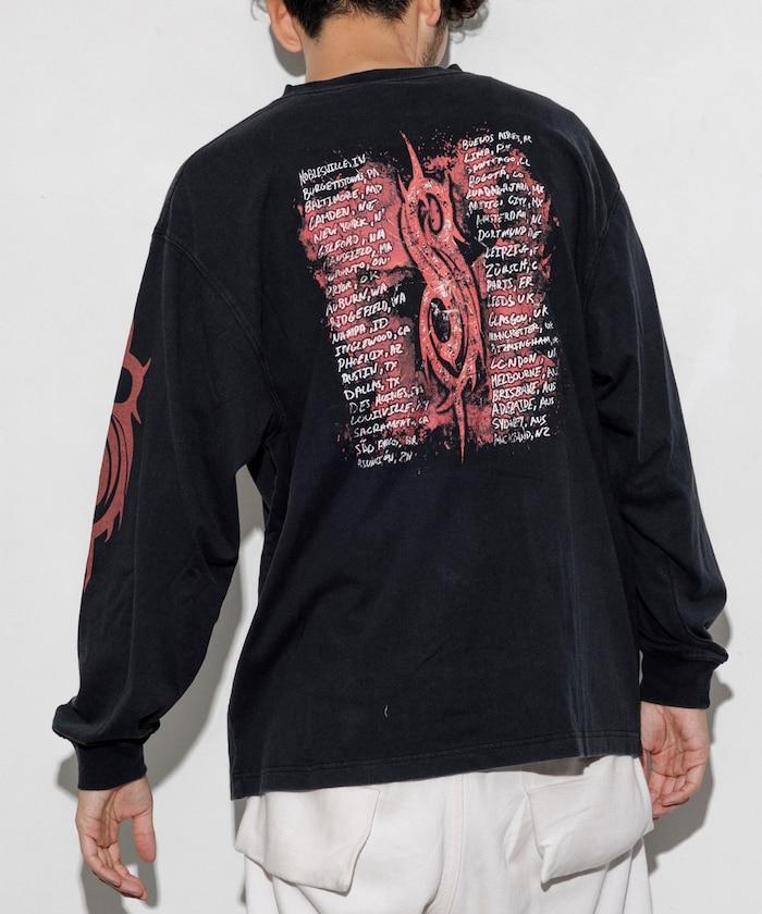【限定】復古風 Slipknot 背面印花長袖T恤