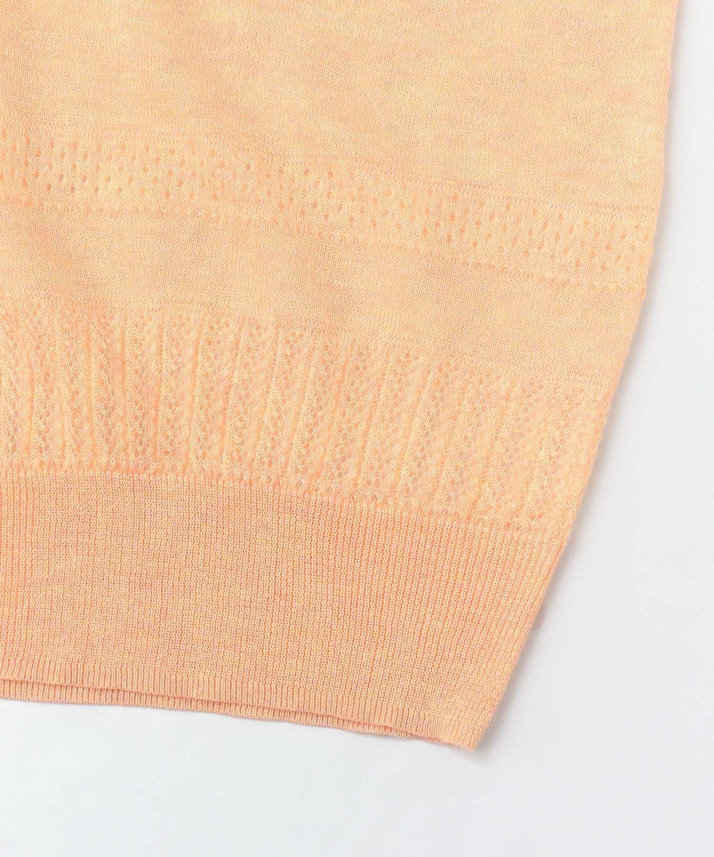 鏤空編織荷葉邊針織衫