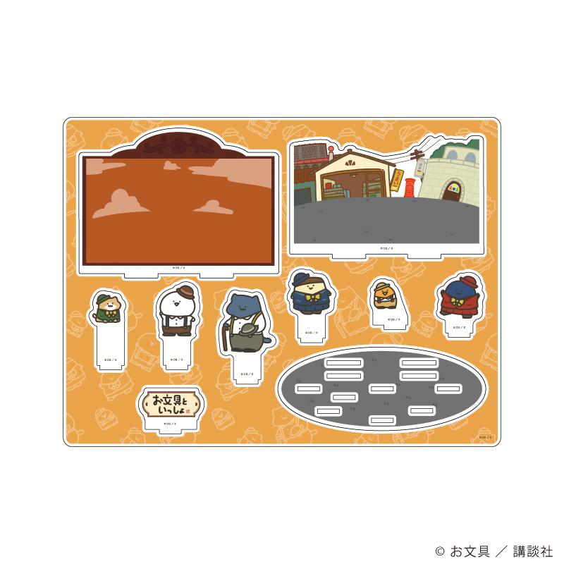 《文具醬》亞克力場景模型01/復古百貨ver.(新繪插畫)