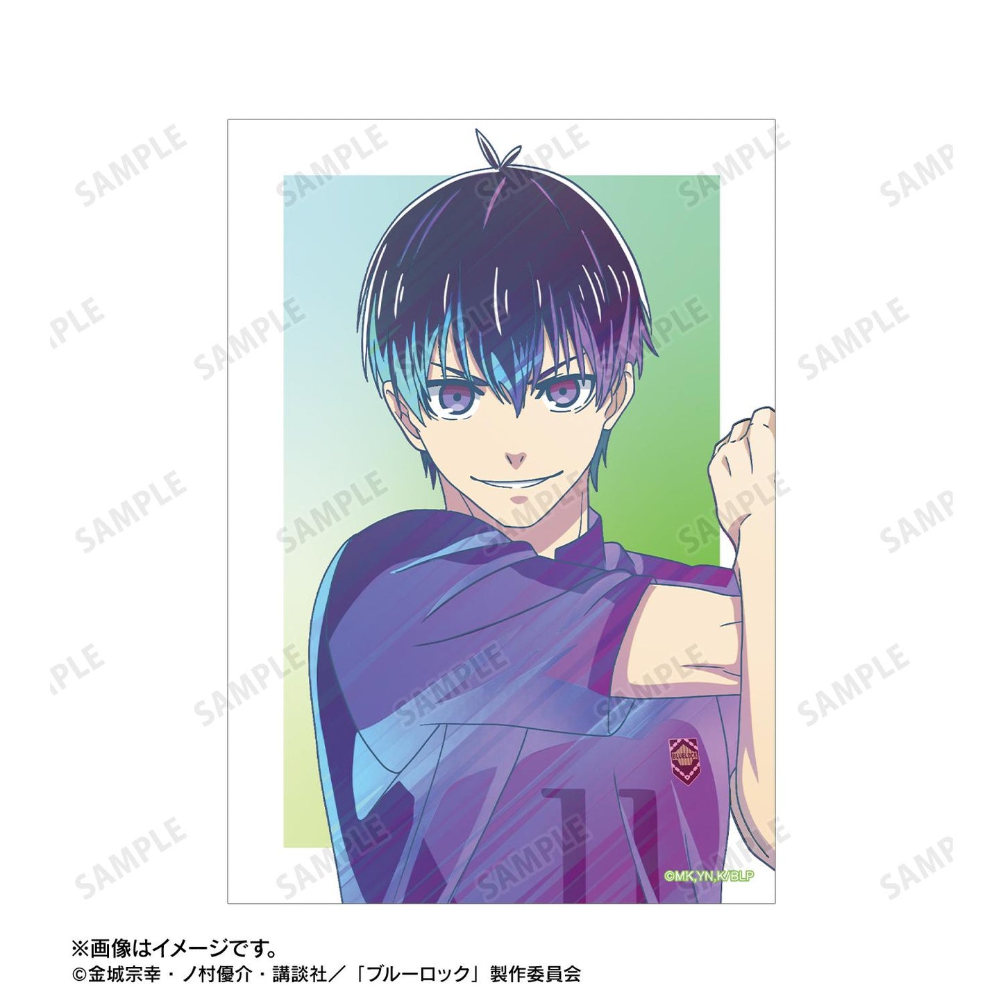 《藍色監獄》_新繪 潔世一 比賽前準備中ver. Ani-Art clear label 明信片2枚套裝