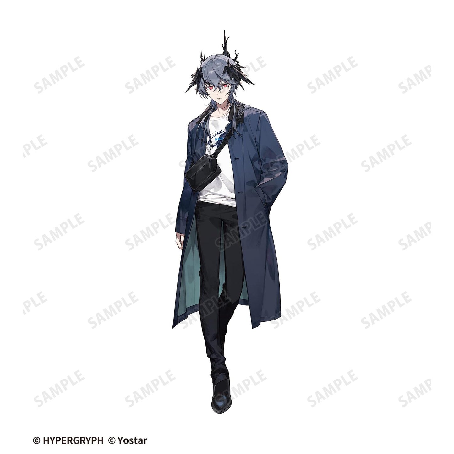 《明日方舟》_(尺寸/XL)_Logos 購物款 寬鬆版型長袖T恤男女同款