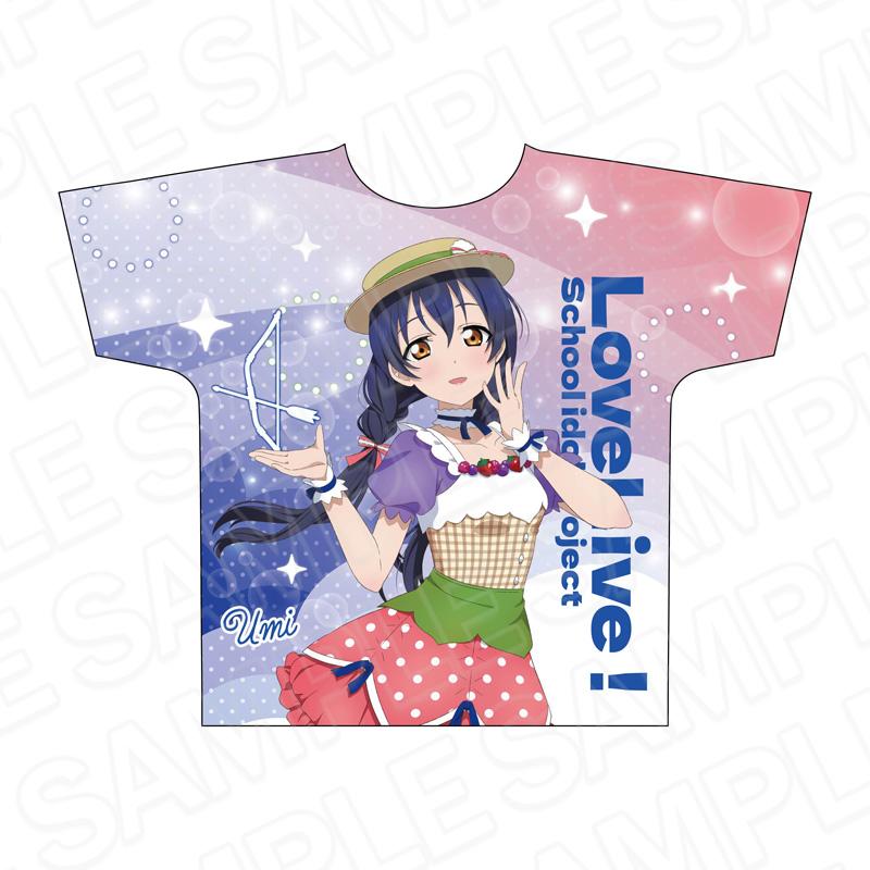 LoveLive! 全幅印花T恤 園田海未 Cafe party ver