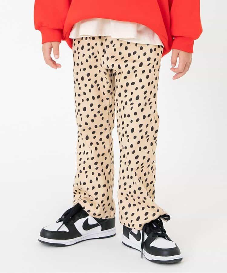 花紋喇叭長褲 10分丈