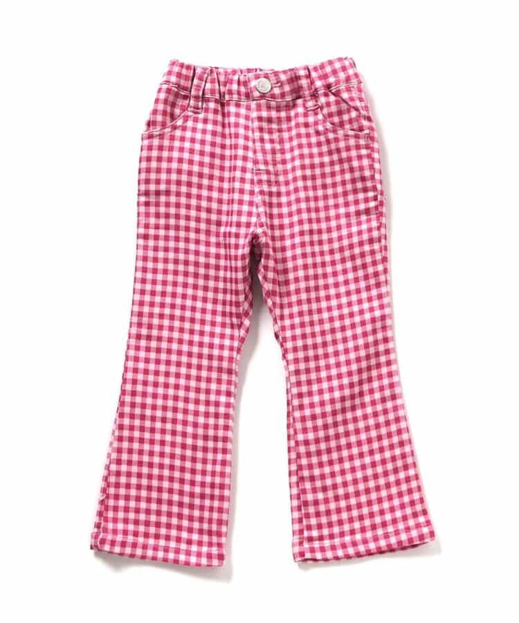 花紋喇叭長褲 10分丈