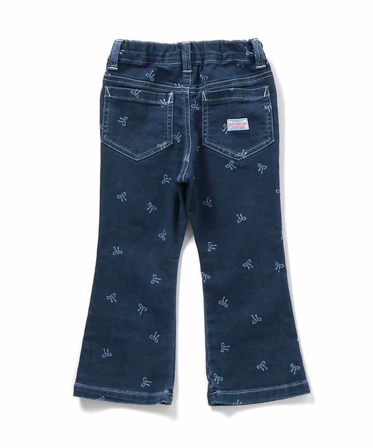 花紋喇叭長褲 10分丈