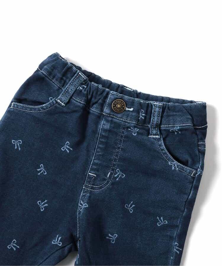 花紋喇叭長褲 10分丈