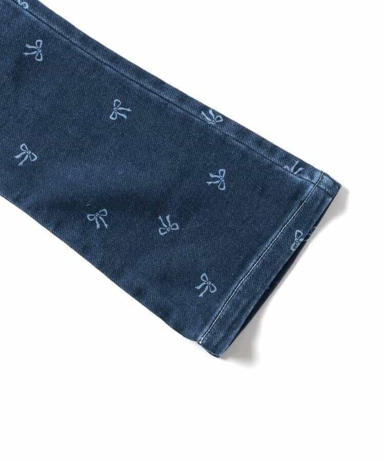 花紋喇叭長褲 10分丈