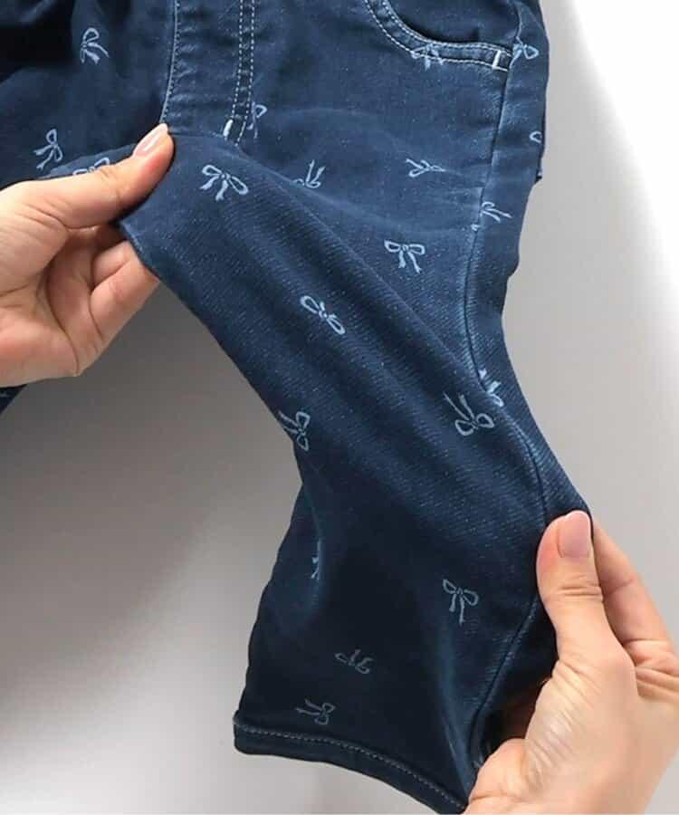 花紋喇叭長褲 10分丈