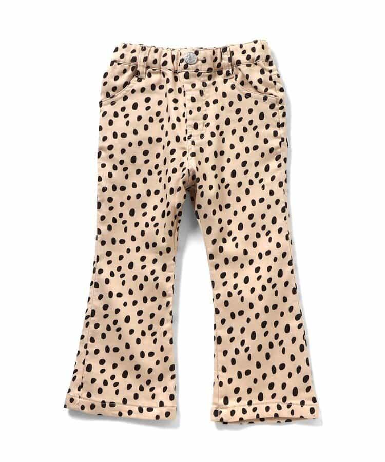 花紋喇叭長褲 10分丈