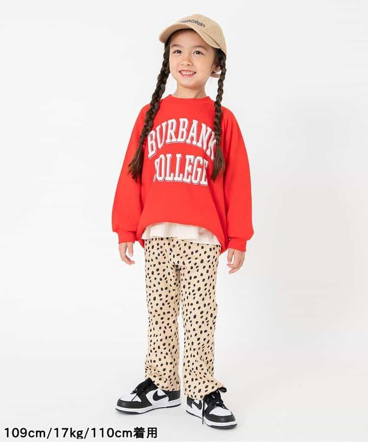 花紋喇叭長褲 10分丈