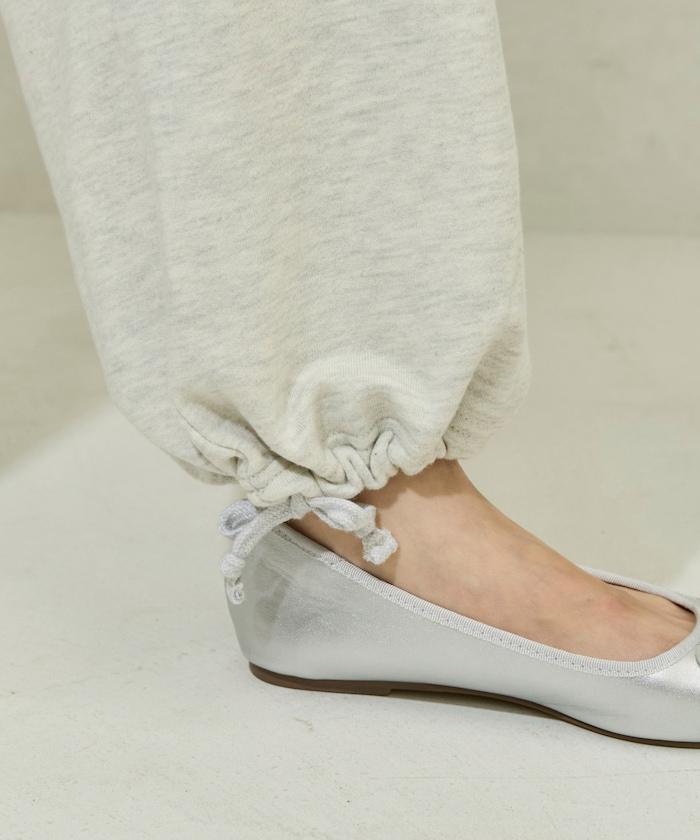 荷葉邊拼接內裡毛圈衛褲