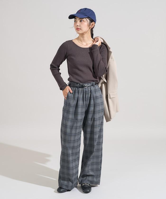 可機洗含絲船領羅紋針織衫