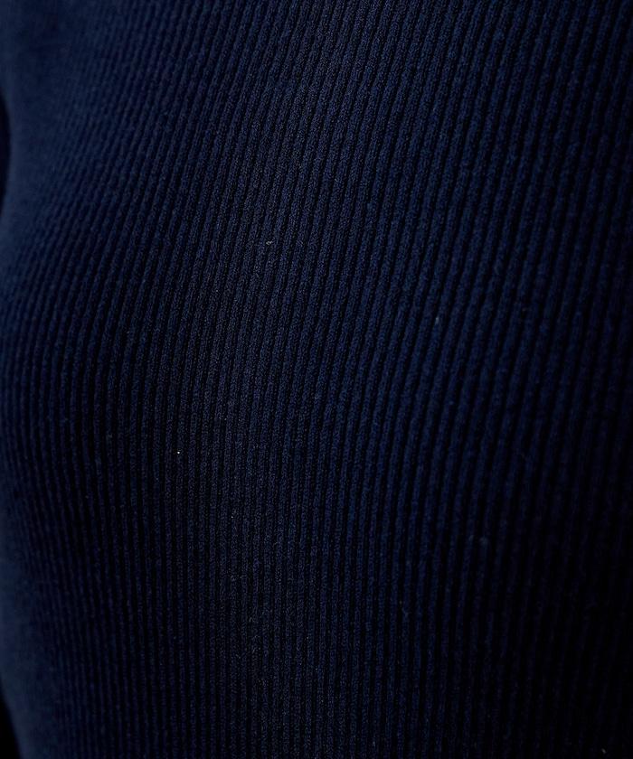 可機洗含絲船領羅紋針織衫