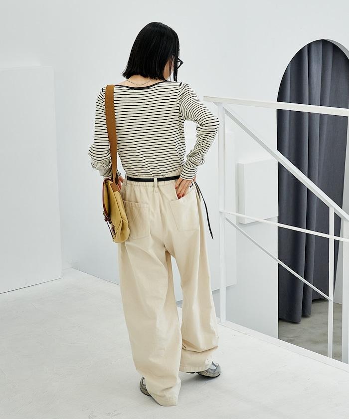 可機洗含絲船領羅紋針織衫