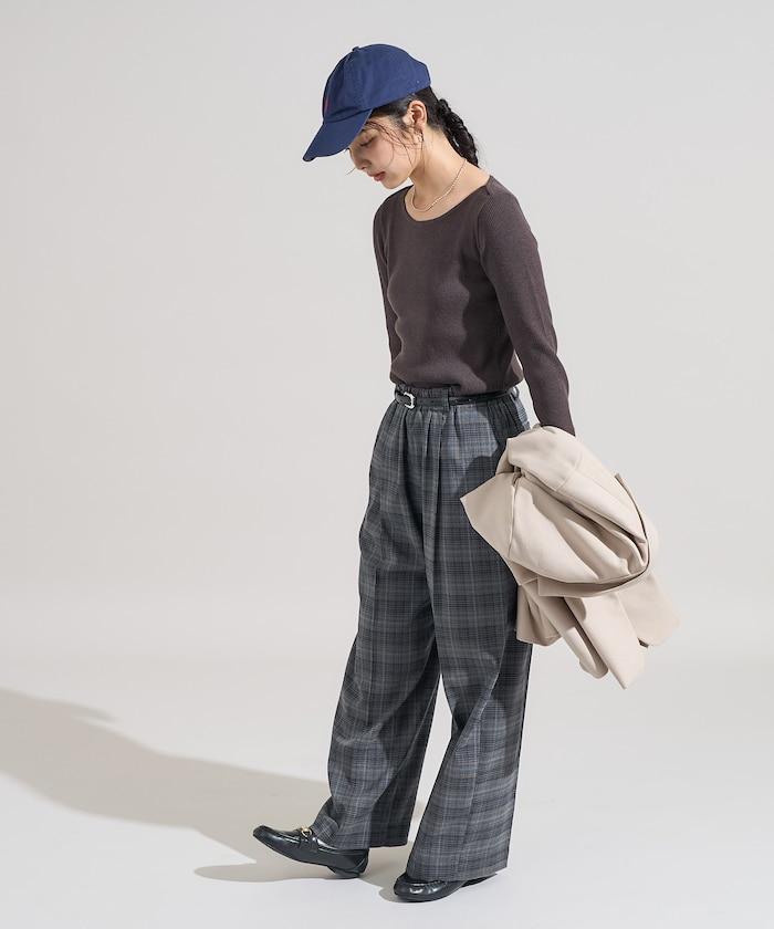 可機洗含絲船領羅紋針織衫