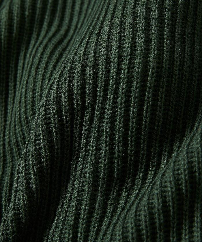 寬鬆版型 羅紋編織 圓領針織衫