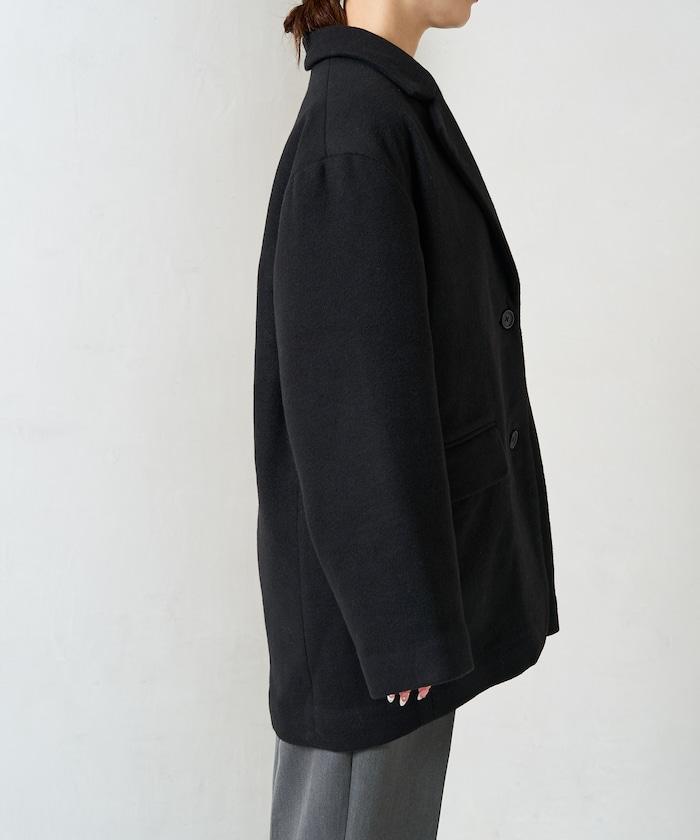 雙面呢西裝領夾克大衣