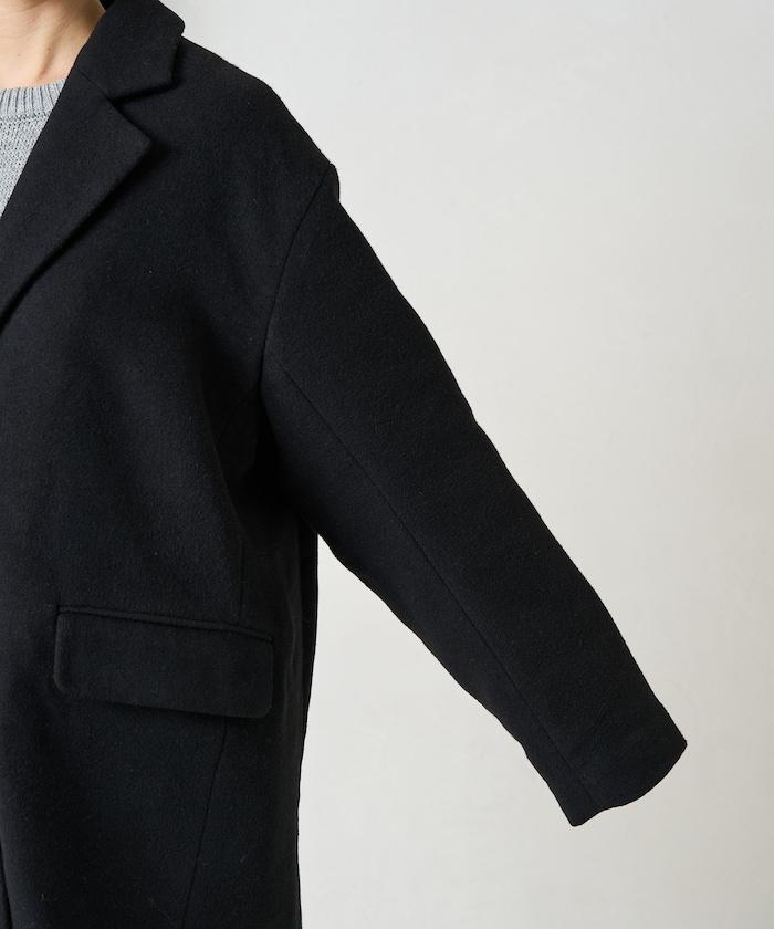 雙面呢西裝領夾克大衣