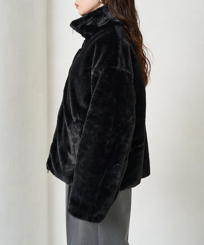 加厚仿毛短款外套