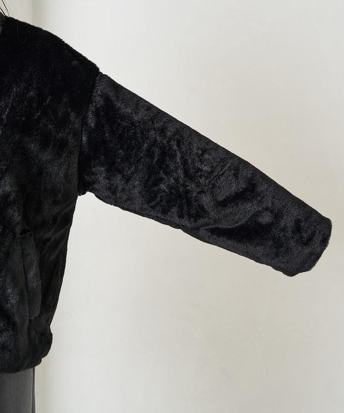 加厚仿毛短款外套