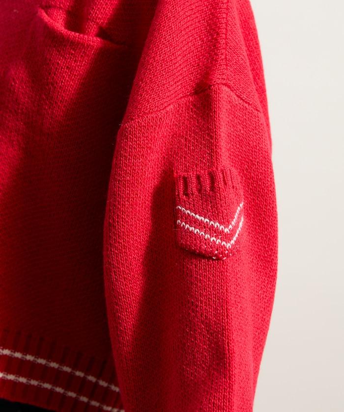 羊毛混紡水手領針織衫