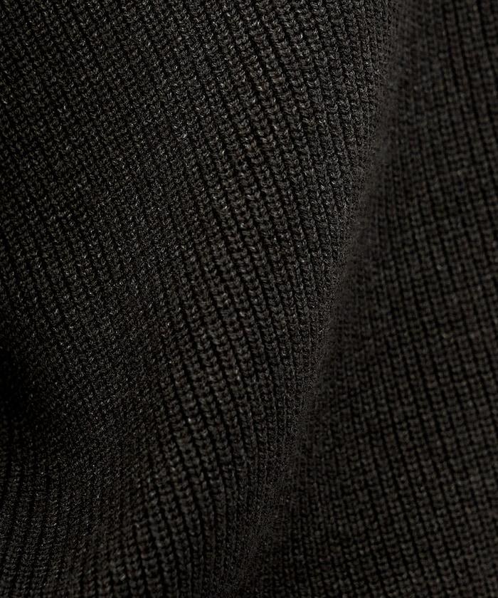 可機洗含絲橫紋半拉鍊針織衫 可搭配套裝