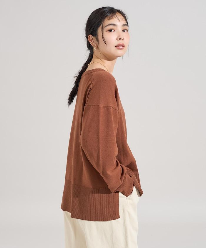 可機洗含絲V領針織套頭衫 可搭配套裝