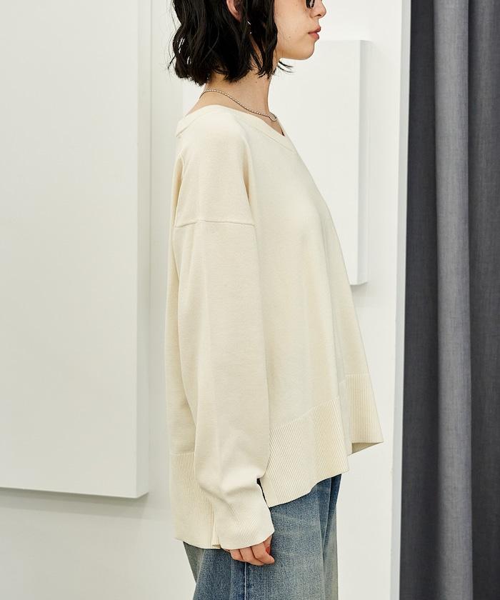 可機洗含絲V領針織套頭衫 可搭配套裝