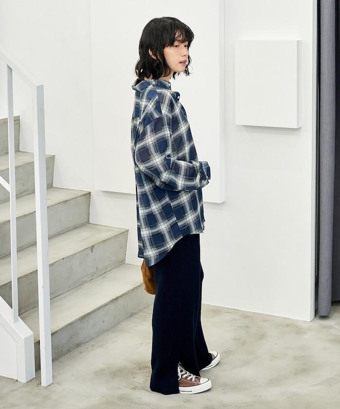 可機洗含絲羅紋針織褲 可搭配套裝