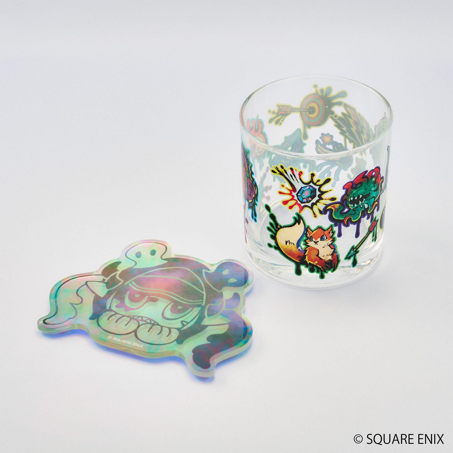 最終幻想XIV 玻璃杯&杯墊套裝 糖果暴動