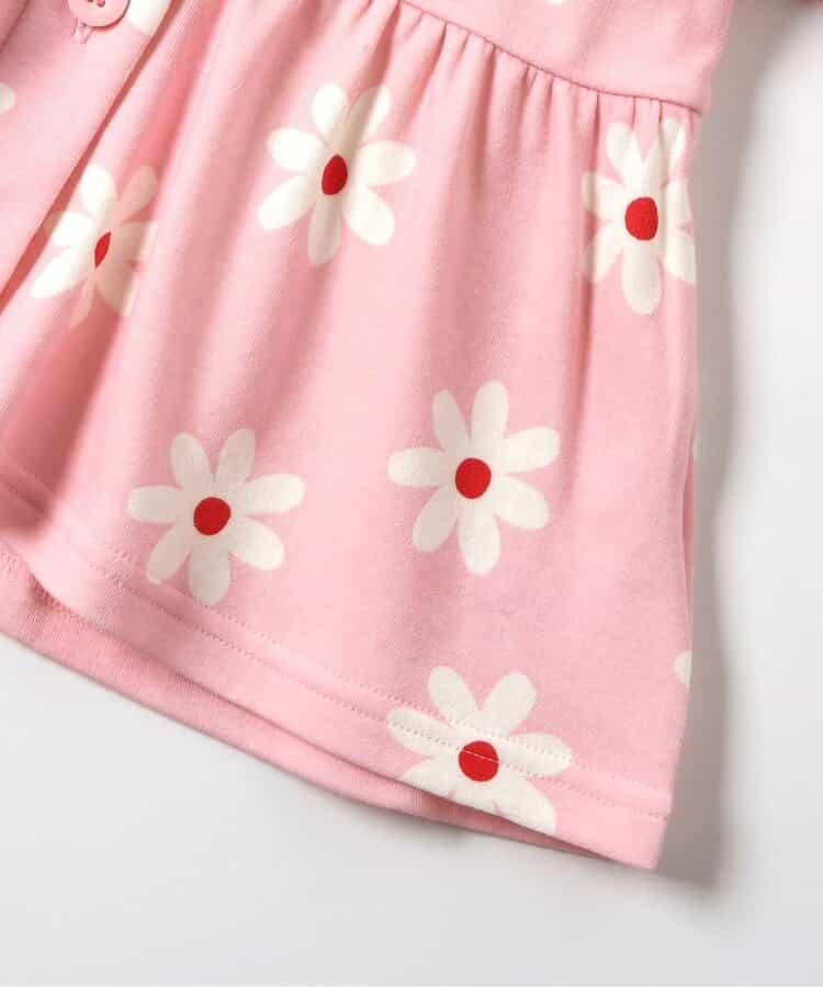 GIRLS花卉前開式睡衣