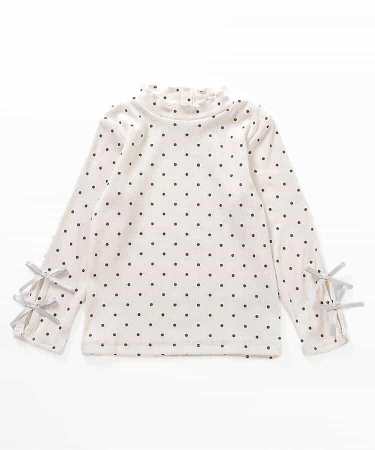 袖部蝴蝶結針織T恤