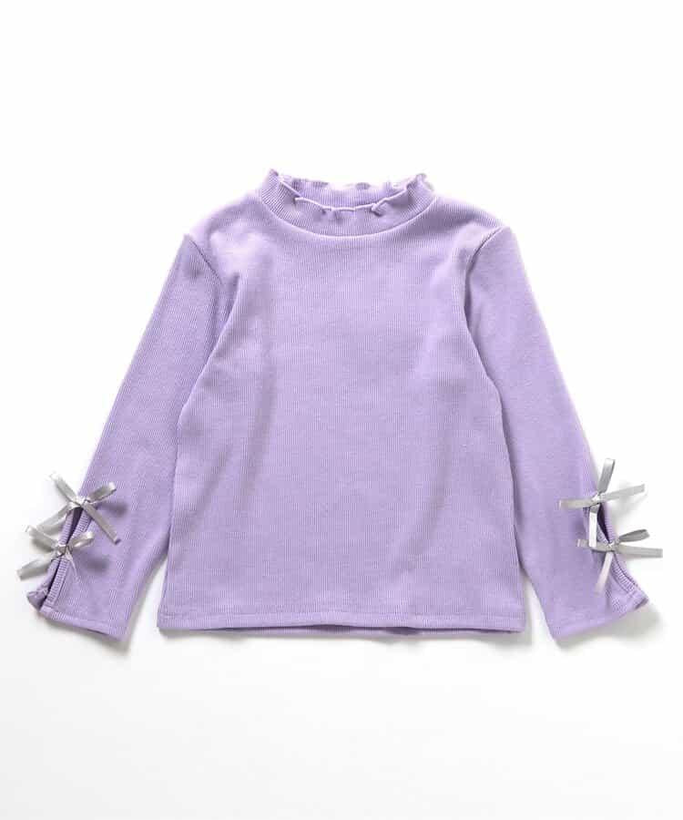 袖部蝴蝶結針織T恤