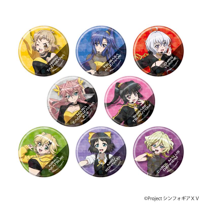 《戰姬絕唱Symphogear》XV 57mm全息徽章01/全套套裝(共8款)(新繪插畫)【全套裝/8個裝】