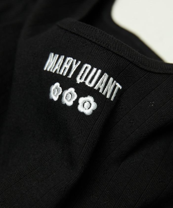 單點刺繡 2WAY 羅紋長袖T恤