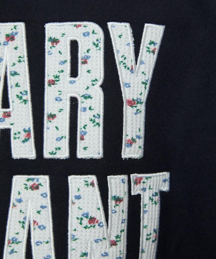 花卉圖案華夫格標誌衛衣